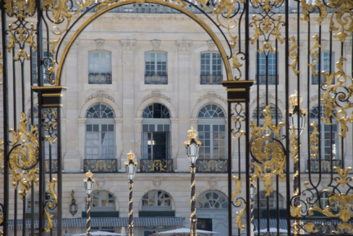 Gilded gate around Place Stanislas in Nancy, France.