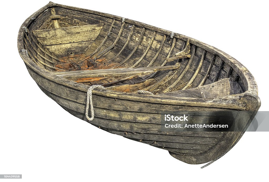 Vecchio tradizionale barca a remi. - Foto stock royalty-free di Barca a remi