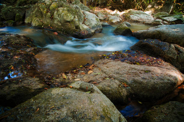 istock Thailand, Koh Samui. A waterfall in Magic Buddha garden 1044399932