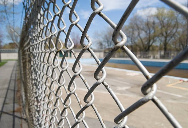 istock Steel Fence 104440625
