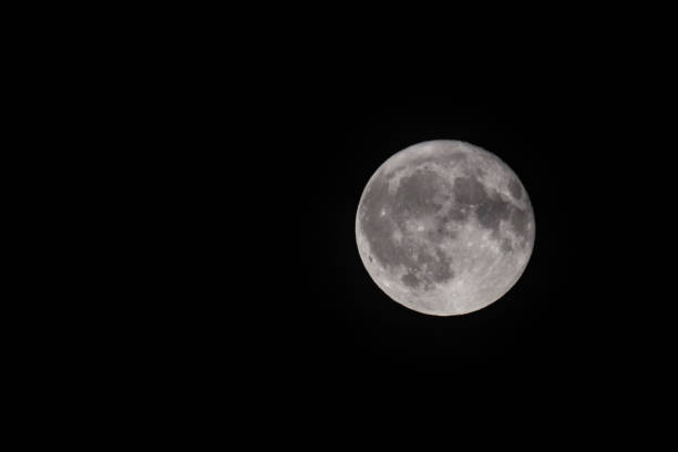 istock Full moon in the night sky after sunset 1044406348