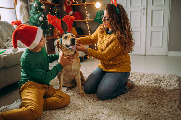 istock Family enjoy Christmas holidays 1044414094