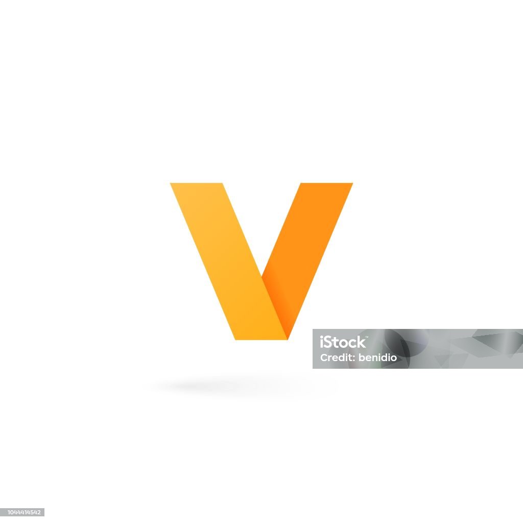 Letter V logo alphabet on white background Letter V logo on white background 10 eps Letter V stock vector