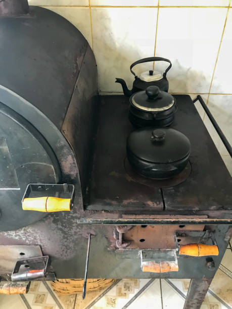 istock wood burning stove 1044425562