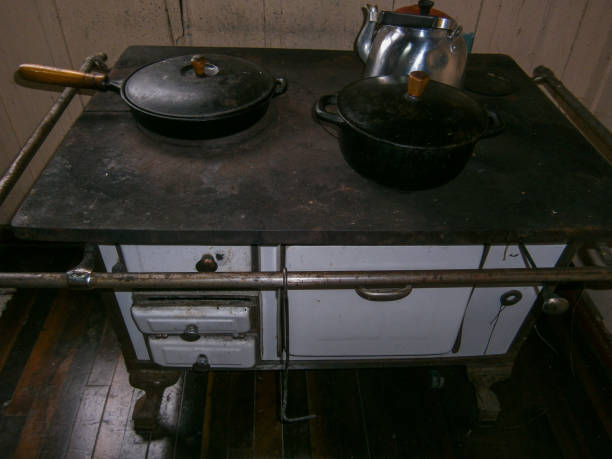 istock wood burning stove 1044425640