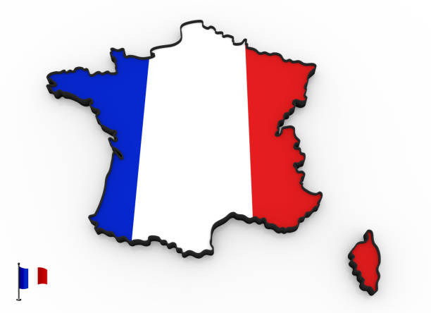 istock France high detailed 3D map 1044425646