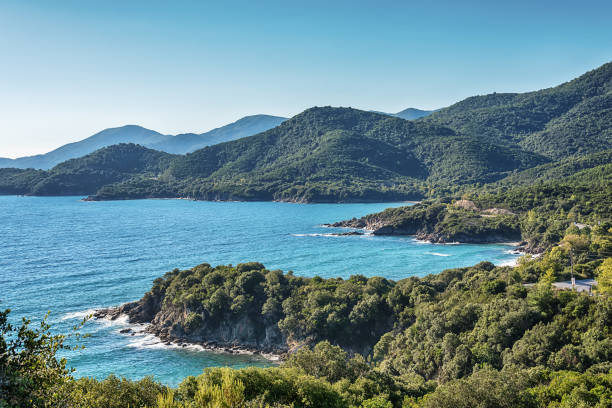 istock Panoramic view of Aegean sea at Chalkidiki, Greece 1044453350