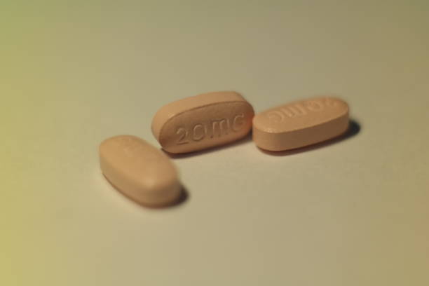close up pink pill and medicine
