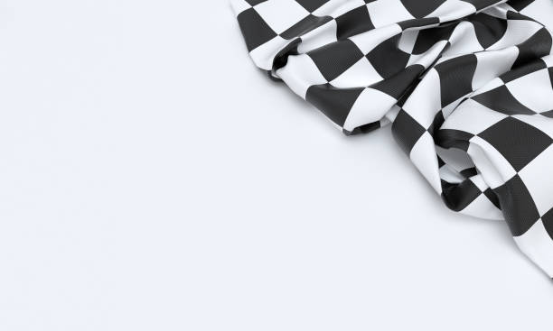 гоночный флаг - checkered flag flag auto racing starting line стоковые фото и изображения