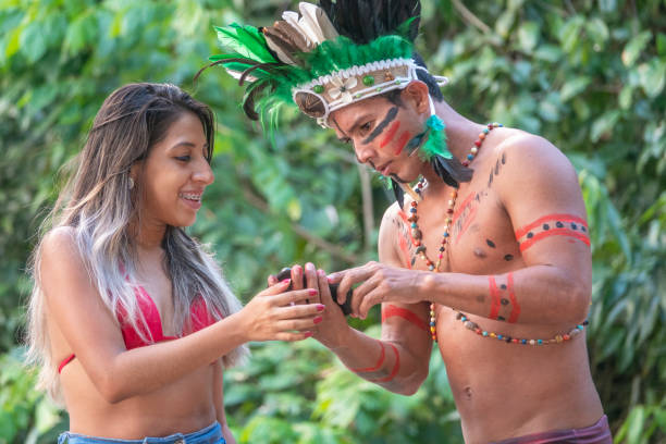 istock Indian having its first contact with a cell phone 1044472692