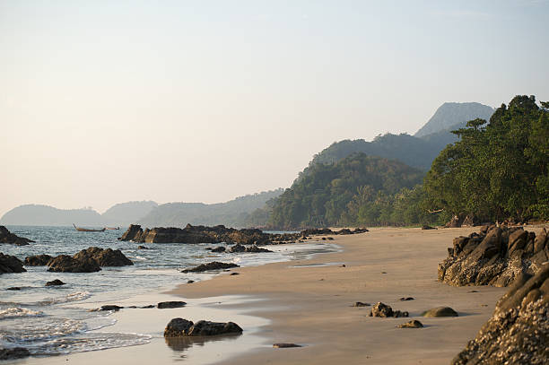 Ao Si Beach, Koh Jum Island stock photo