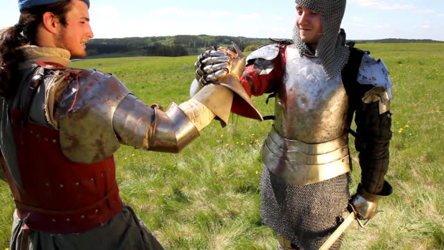 Medieval Knights Handshake