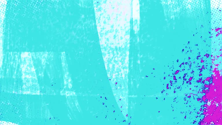 Animated blue and pink grunge with energetic brush strokes