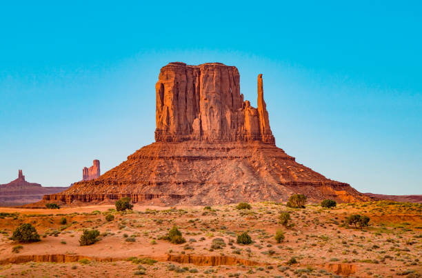 istock Camel Butte is a giant sandstone formation in the Monument valley 1044501624