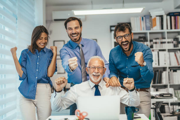 istock Celebration in the office 1044523756