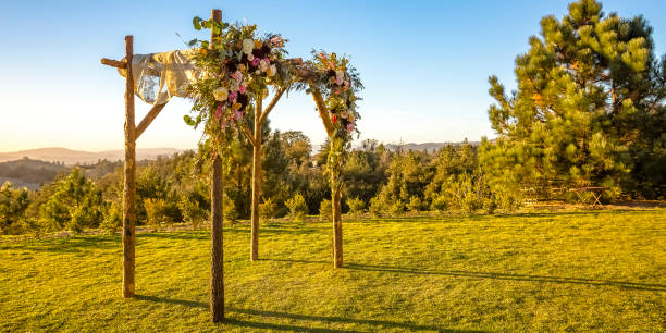 istock Jewish wedding overlooking mountain and sky sunset 1044535838