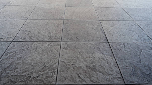 istock black Slate texture flooring a popular choice for modern kitchens and bathrooms 1044538450