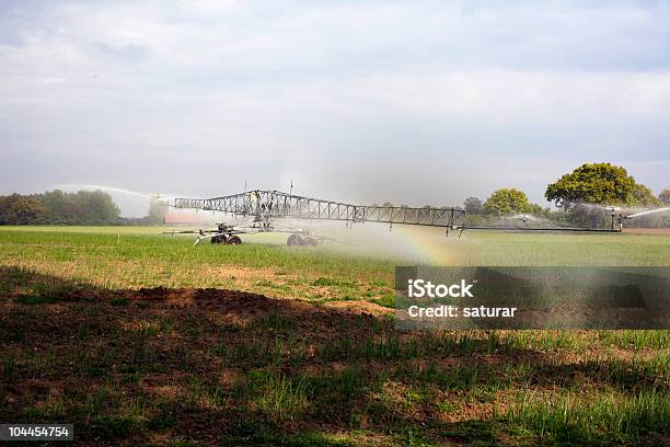 Irrigation System Stock Photo - Download Image Now - Agricultural Field, Spraying, Farm