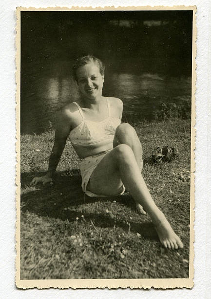 istock Woman at lakeside - circa 1945 104457840