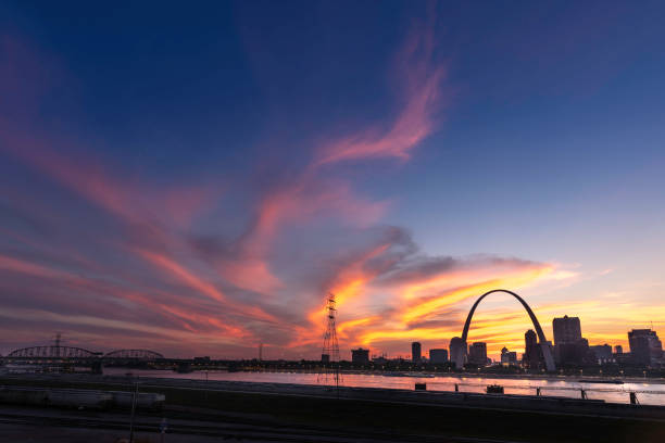 istock St. Louis Skyline at Sunset 1044585908