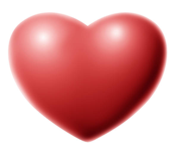 heart icon - clippingpath included stock photo