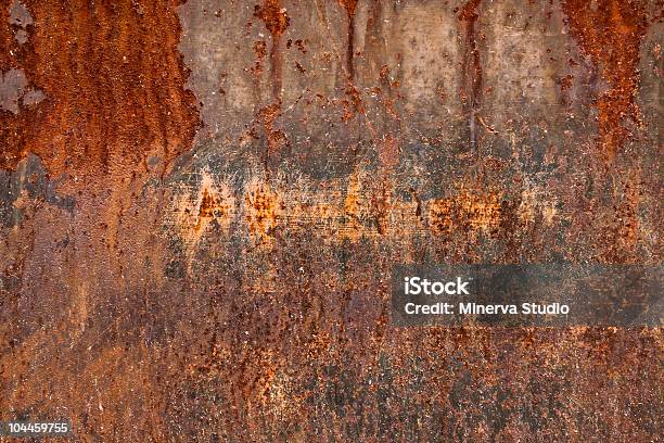 Rusty Superfície - Fotografias de stock e mais imagens de Enferrujado - Enferrujado, Metal, Padrão