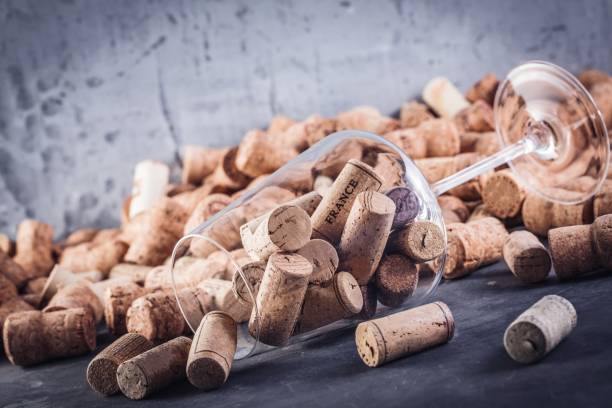 istock Background of Various Used Wine Corks close up 1044607838