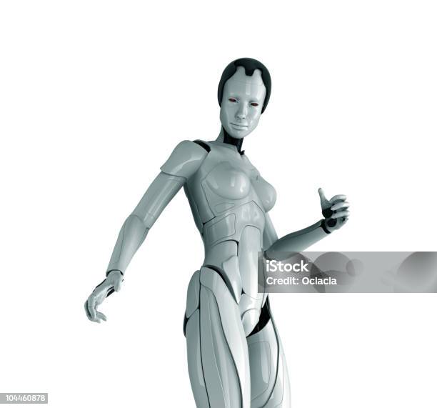 Futuristic Cyber Woman Stock Photo - Download Image Now - Robot, Three Dimensional, Characters