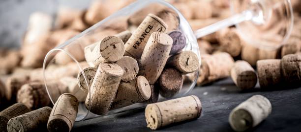 istock Background of Various Used Wine Corks close up 1044610428