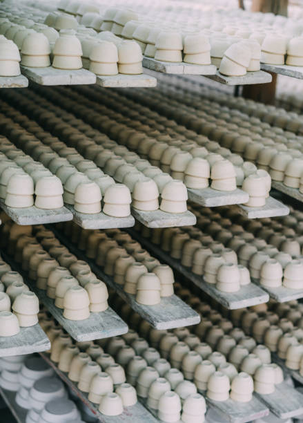 istock clay pottery on the shelf 1044614488