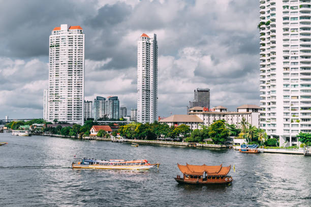 istock river and skyscraper in Bangkok 1044614600