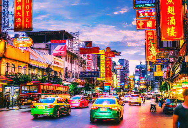istock Chinatown night view in Bangkok 1044615040