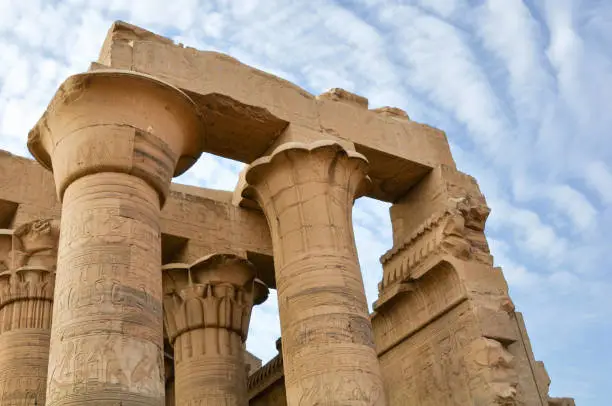 Ancient Egyptian temple in Kom - Ombo