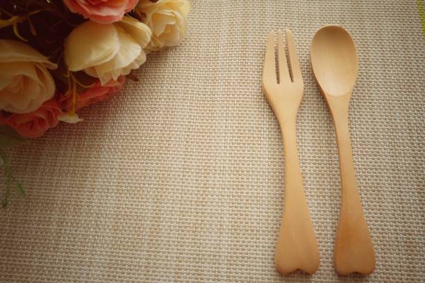 istock Wooden spoon and wooden fork 1044620794
