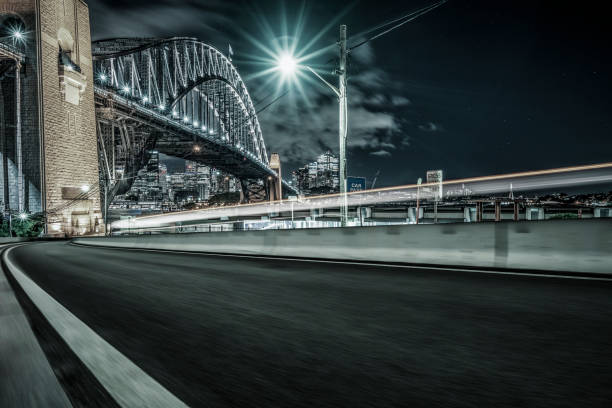 istock blurred motion highway travel under Sydney Harbor Bridge,Australia 1044631982