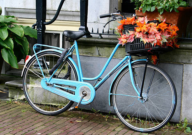 istock Blue bike in Amsterdam 104466017