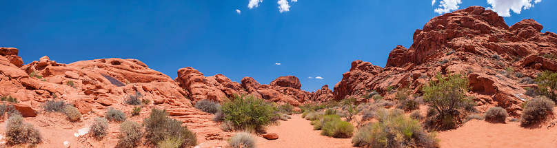 panoramic view of Valley of Fire state park Nevada