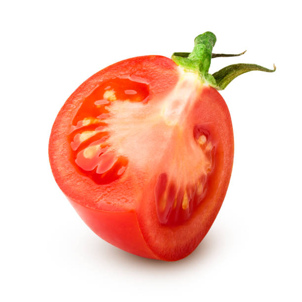 istock tomato slice, isolated on white background, clipping path, full depth of field 1044666162