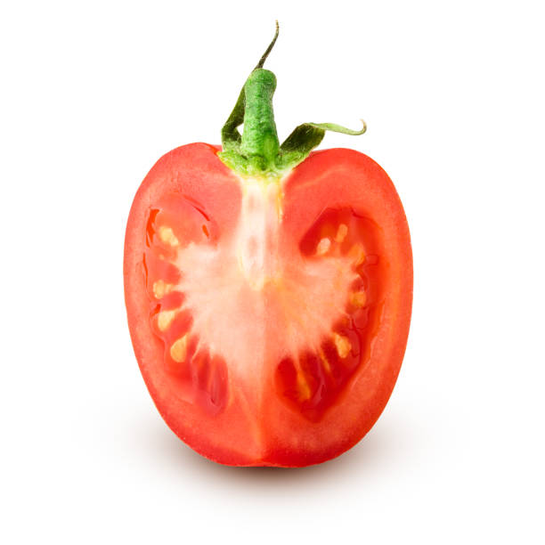 istock tomato slice, isolated on white background, clipping path, full depth of field 1044666296
