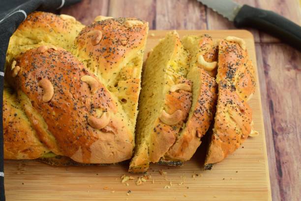 istock Cashew poppy seed braided bread 1044666868