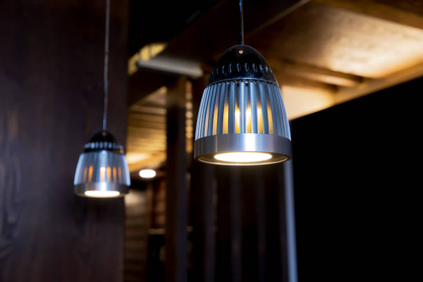 istock Modern style Vintage lamps decorated in a restaurant 1044666918