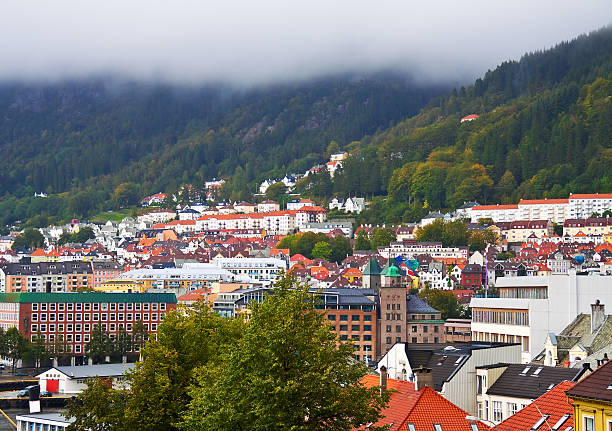 istock Overcast view of Bergen, Norway 104467211