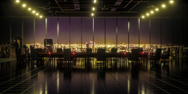 istock Modern office building meeting room 1044676116