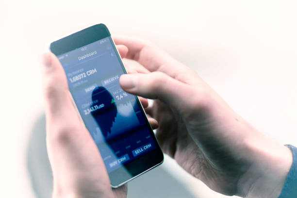 istock Businessman working on smart phone 1044697012