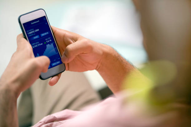 istock Businessman working on smart phone 1044697026
