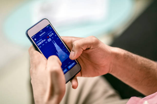 istock Businessman working on smart phone 1044697042