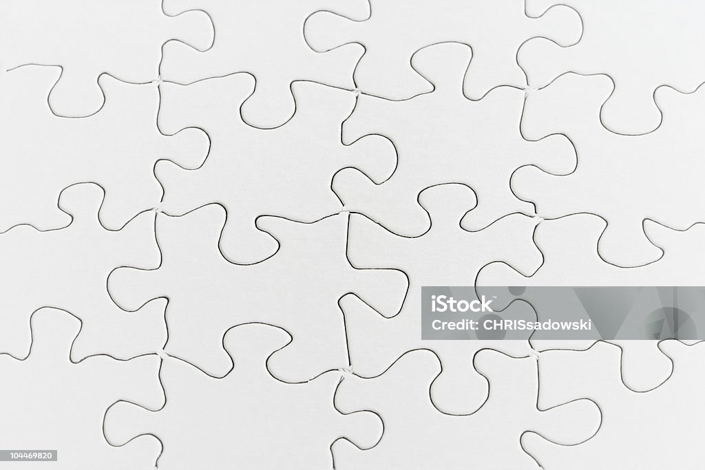 Branco'Puzzle' - Royalty-free Branco Foto de stock