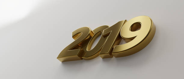 istock 2019 golden bold letters 3d-illustration 1044698264