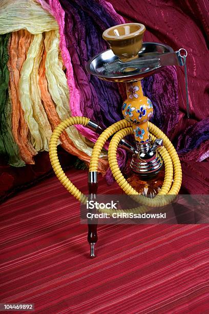 Yellow Hookah Stock Photo - Download Image Now - Carpet - Decor, Color Image, Colored Background