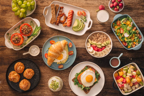 istock Young Happy Family Having Breakfast 1044700132